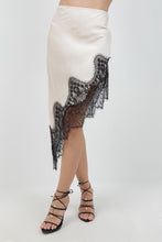 Load image into Gallery viewer, Champagne Lace Satin Skirt

