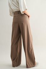 Load image into Gallery viewer, Mocha Self Tie Suit Trouser Pants
