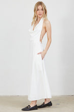 Load image into Gallery viewer, Off White Backless Pearl Dress
