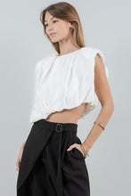 Load image into Gallery viewer, Alaia Asymmetrical Top- Ivory

