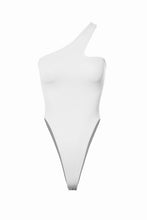 Load image into Gallery viewer, Black Double Layer One Shoulder Bodysuit (Copy)
