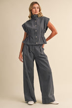 Load image into Gallery viewer, Blue Grey Utility Denim Set
