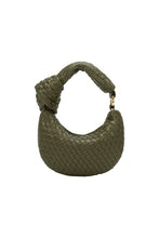 Load image into Gallery viewer, Brigitte Olive Woven Charm Bag
