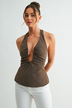 Load image into Gallery viewer, Sculpt Halter Top - Mocha
