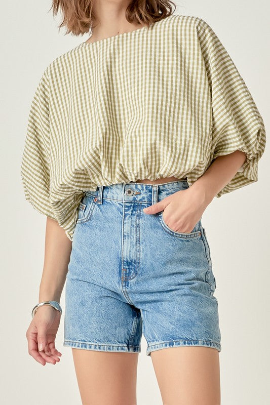 Voluminous Cropped Top