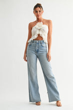 Load image into Gallery viewer, Petal Halter Ruffle Top - Ivory

