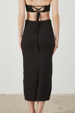 Load image into Gallery viewer, Crochet Maxi Skirt- Black
