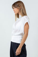 Load image into Gallery viewer, White Semi Sheer Blouse
