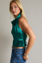 Load image into Gallery viewer, Jade Cowl Neck Halter Top
