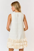 Load image into Gallery viewer, Ivory Tweed Short Dress
