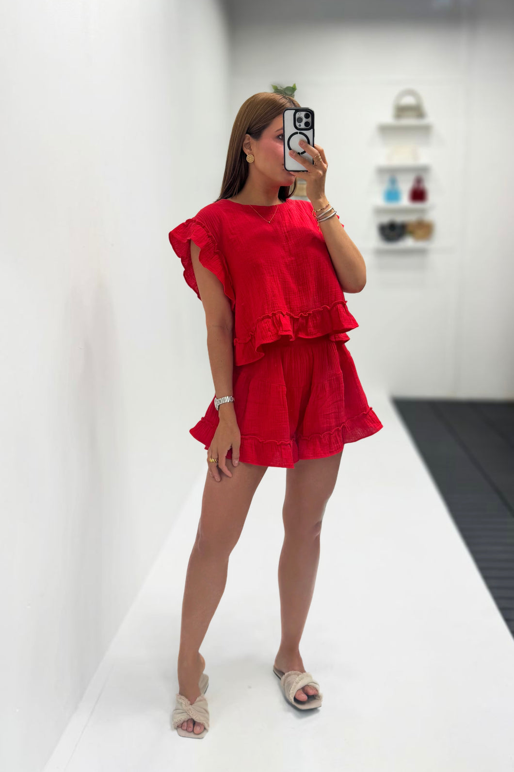 Cherry Red Gauze Set