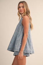 Load image into Gallery viewer, PREORDER Sleeveless Denim Shorts Set
