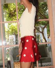 Load image into Gallery viewer, Dot Satin Mini Skirt
