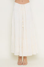 Load image into Gallery viewer, Ivory Tiered Maxi Skirt
