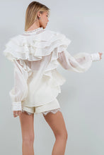Load image into Gallery viewer, Ruffled Organza Blouse
