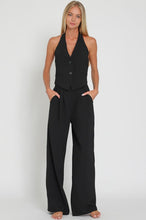 Load image into Gallery viewer, Sara Vest + Pant Set- Black
