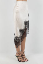 Load image into Gallery viewer, Champagne Lace Satin Skirt
