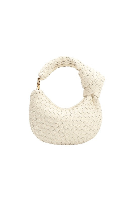 Brigitte Ivory Woven Charm Bag