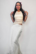 Load image into Gallery viewer, Amina Halter Dress- Ecru
