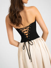 Load image into Gallery viewer, Sana Lace-up Back Drop Waist Maxi Dress
