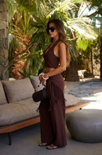 Load image into Gallery viewer, Brown Fringe 3 Piece Pant Set
