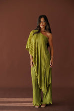 Load image into Gallery viewer, Olive Pleated One Shoulder Set
