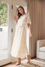 Load image into Gallery viewer, Ivory Tiered Maxi Skirt
