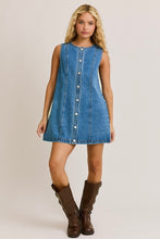 Load image into Gallery viewer, Denim Button Down Dress
