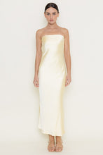 Load image into Gallery viewer, Lemon Sleek Satin Dress
