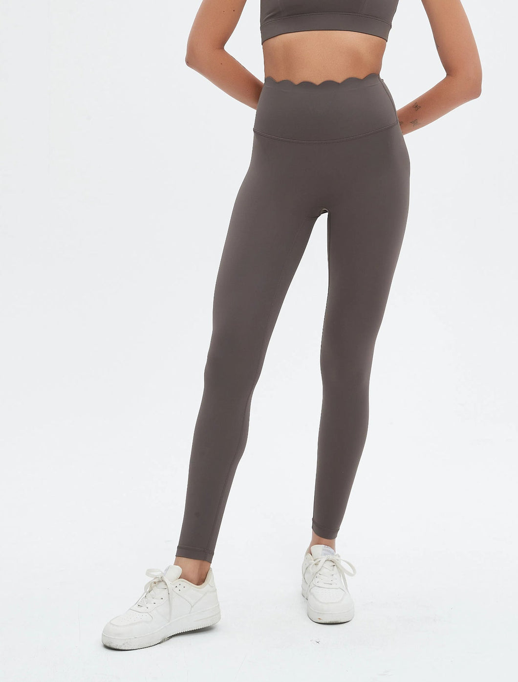 Helena Scallop High Waist Leggins
