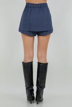 Load image into Gallery viewer, Rhinestone Embossed Pinstripe Skort
