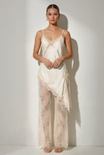 Load image into Gallery viewer, Sienna Satin Lace Pant Set- Ivory
