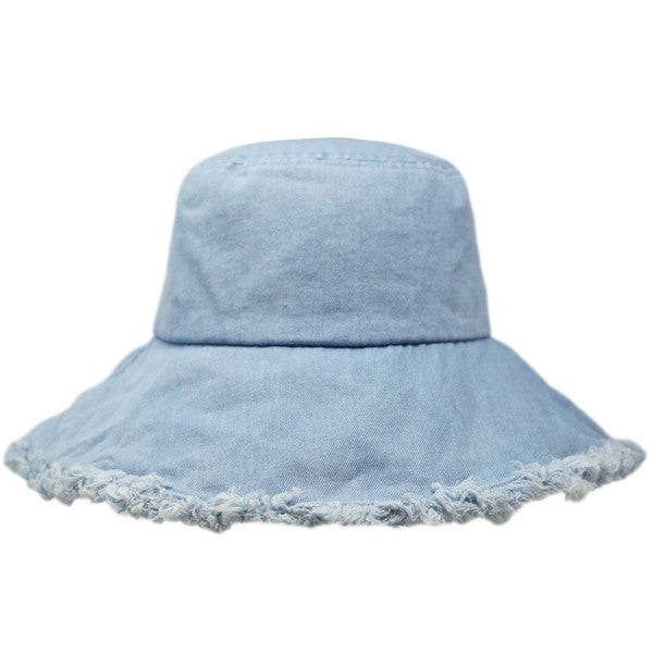 Denim Canva Bucket Hat