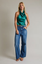 Load image into Gallery viewer, Jade Cowl Neck Halter Top

