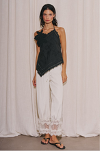 Load image into Gallery viewer, Embroidery Eyelet Open Back Top-Black
