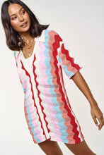 Load image into Gallery viewer, Multi Crochet Tunic Dress
