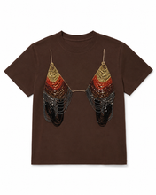 Load image into Gallery viewer, Beaded Bikini T-Shirt Top- White
