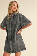 Load image into Gallery viewer, Dark Denim Short Dress
