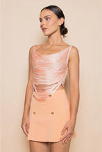 Load image into Gallery viewer, Sunkiss Coral Fringe Top
