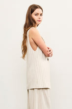 Load image into Gallery viewer, Pinstripe Sleeveless Blazer
