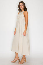Load image into Gallery viewer, Halter-Neck Midi Dress with Tassel Detail
