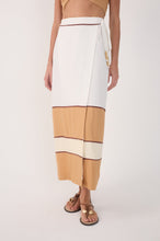 Load image into Gallery viewer, Off-White Side Ties Tiered Midi Skirt
