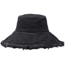 Load image into Gallery viewer, Black Canva Bucket Hat
