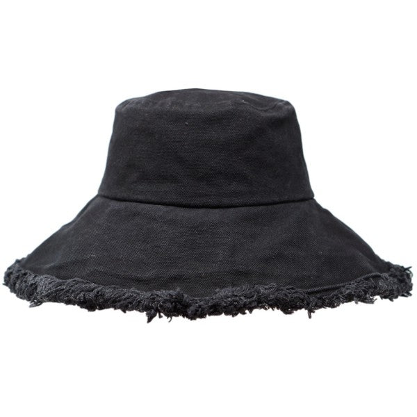 Black Canva Bucket Hat