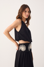 Load image into Gallery viewer, Rio Soleil Black One-Shoulder Balloon Blouse
