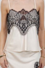 Load image into Gallery viewer, Champagne Lace Satin Top
