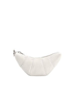 Load image into Gallery viewer, Croissant Mini White Charm Bag
