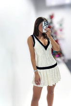Load image into Gallery viewer, Ivory Sequin Tennis Mini Dress
