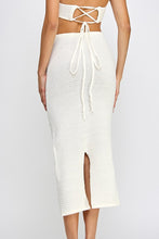 Load image into Gallery viewer, Crochet Maxi Skirt- White
