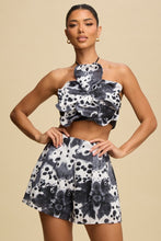Load image into Gallery viewer, Micah Top + Short Set- Black
